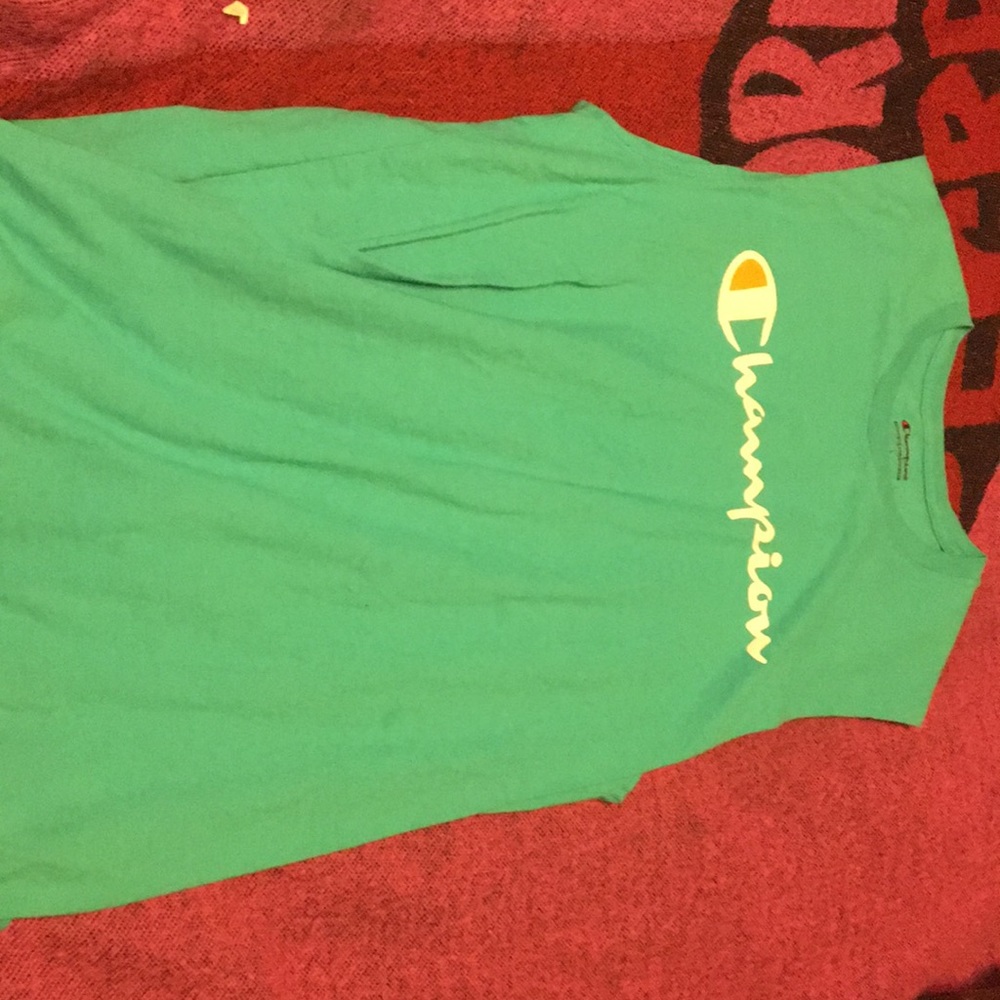 Champion cut of mens shirt